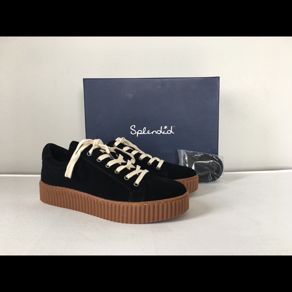 Splendid suede sneakers with rubber soles.